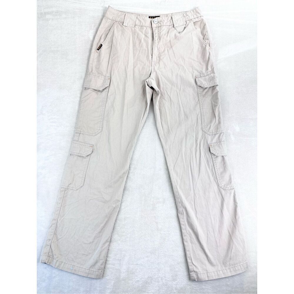 Five Star General Pants Women’s 11/30 Khaki Cargo Baggy Wide‎ Leg Tilly’s